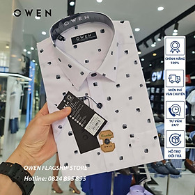 OWEN - Áo sơ mi cộc tay dáng BODYFIT sợi Tre - Mã BA220002NT