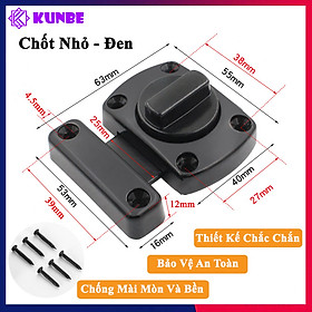 Mua Khóa Chốt Núm Xoay KUNBE Hợp Kim Bền Bỉ An Toàn  Phù Hợp Nhiều Loại Cửa