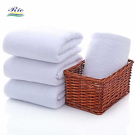 Khăn Tắm, Khăn Mặt RIOTEX Cho Khách Sạn, Nhà Nghỉ Mềm Mịn Không Xù Kích Thước 34x82cm