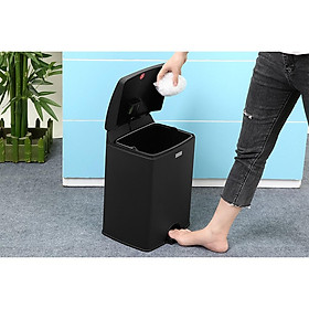 Mua THÙNG RÁC INOX  SPS1-903-ĐEN-15L