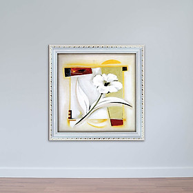 Tranh hoa lá nghệ thuật | Tranh in canvas sơn dầu có khung W1900
