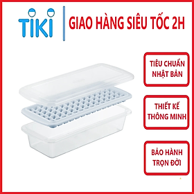 Mua Khay làm đá có kèm hộp đựng và nắp khử mùi  tủ lạnh đủ loại viên tròn kari inochi