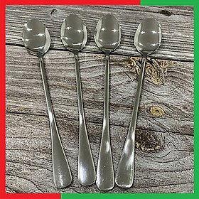 Combo bộ 4 thìa Inox khuấy cafe,sữa,hoa quả,sinh tố bằng inox 304 không gỉ Cao Cấp,Giúp khuấy đều đồ uống chất lỏng dùng sẽ ngon và đều vị hơn - Muỗng Inox khuấy cafe hoa quả sinh tố sữa