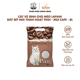 Cát lapaw cho mèo 15l mix than hoạt tính