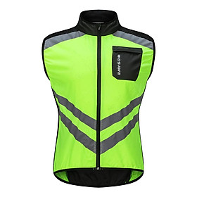Windproof Reflective Cycling Vests Sleeveless Cycling Jackets MTB Road Bike Bicycle Jersey Top Cycle Clothing Wind Coat for Men & Women