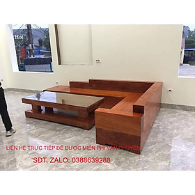 Mua Bàn ghế Sofa góc L nguyên khối hương đỏ BG073