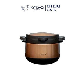 Mua Nồi ủ chân không 2 tay cầm Kitchen Mate Kaiyo  dung tích 3L  màu vàng  mã KTC-6919  Hàng chính hãng