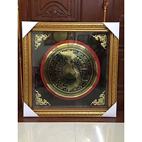 Tranh trống đồng treo tường kích thước 80x80cm