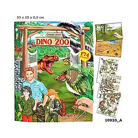 Tô màu và sticker khủng long TOPMODEL TM410920