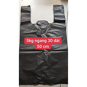 Mua 500 gram bọc nilon màu đen có quai xách Size 5 kg  2 kg