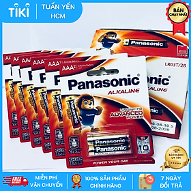 Hộp pin (12 vỉ 2 viên) pin Kiềm Panasonic Alkaline AAA LR03T/2B-Hàng chính hãng