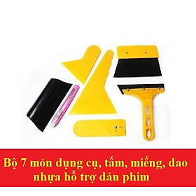 Mua Bộ 7 món dụng cụ  tấm  miếng  dao nhựa hỗ trợ dán phim decal trang trí xe ô tô