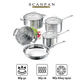 Mua Bộ 5 nồi chảo inox từ cao cấp Scanpan Impact  an toàn sức khỏe  hàng chính hãng 71080000