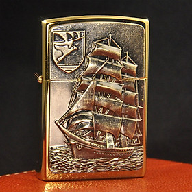 Mua Vỏ Hột Quẹt Bật Lửa Xăng Bấc Đá Zorro Z91041 Họa Tiết Thuyền Buồm Đẹp Độc Lạ