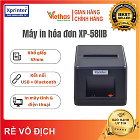 Mua Máy in hóa đơn nhiệt K57 Xprinter XP-58IIB kết nối USB + Bluetooth  in bill bán hàng trên máy tính và điện thoại - Hàng chính hãng