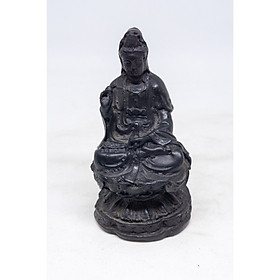 Tượng Phật Bà Quan Âm ngồi tòa sen bằng đá với nhiều lựa chọn màu sắc