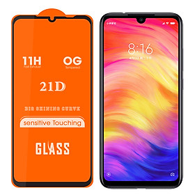 Kính Cường Lực 21D cho XIAOMI REDMI NOTE 7/ NOTE 7 PRO Full Keo Màn Hình SIÊU BỀN, SIÊU CỨNG, ÔM SÁT MÁY- HANDTOWN- HÀNG CHÍNH HÃNG