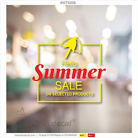 Mua Mẫu decal giảm giá dán kính Sale on selected products