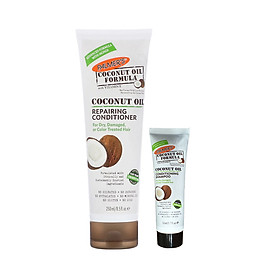 Dầu xã dưỡng tóc dầu dừa giúp dưỡng và phục hồi tóc hư tổn Palmer's Coconut Oil Formula Repairing Conditioner 250ml + Tặng Dầu gội dừa Palmer's 50ml
