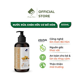 Nước Rửa Chén Hữu Cơ Bồ Hòn Và Tinh Dầu cam 500ml thương hiệu Ecocare