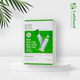 Bột Ngũ Cốc Lovifood Bữa Sáng Tiện Lợi (20 gói x 18g) - Thay Thế Bữa Ăn, Giảm Nguy Cơ Mắc Bệnh Tiểu Đường, Chống Oxy Hóa, Tốt Cho Tim Mạch, Bổ Sung Nội Tiết Tố, Đẹp Da - Thơm Ngon, Dễ Uống - Người Tập Gym và Yoga, Ăn Kiêng, Ăn Chay, Tiểu Đường, Tim Mạch