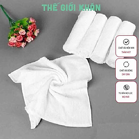 Mua Khăn lau đa năng cotton 100% trắng 30x30cm (bán theo kg)