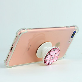 Mua Gía đỡ điện thoại đa năng  tiện lợi  đính đá sang trọng - PopSockets - Đính đá Hồng - Hàng Chính Hãng