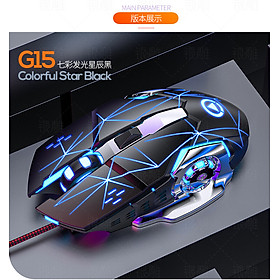 Mua Chuột Gaming Có Dây Chuyên Nghiệp 4 Gear 3600 DPI LED Quang Đầu Cắm USB