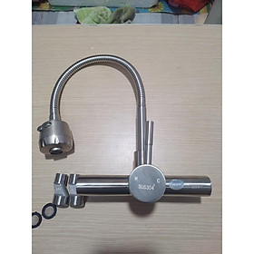 Vòi rửa bát inox 304 chân tường