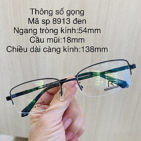 Gọng kính titanium 8911 8913 8914 8920 nửa khung thời trang nam siêu nhẹ siêu bền OURESS