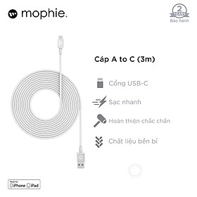 Cáp USB-C Mophie 3m - Hàng chính hãng