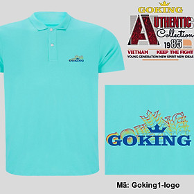 Logo lục sắc, mã logo.goking1. Áo thun polo nam nữ, form unisex. Áo phông cổ trụ Goking, vải cá sấu 3D, công nghệ chống nhăn Nhật Bản