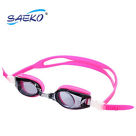 Kính bơi trẻ em S5AOP có độ chính hãng SAEKO - Cho trẻ cận thị từ 1.5 đến 6 độ  - Nhiều màu sắc
