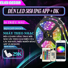 Đèn Led Dây Trang Trí, Đèn Led Dây Tiktok Nháy Theo Nhạc Kết Nối Wifi Điều Khiển Qua App Và Remote( tặng 1 đầu nối)