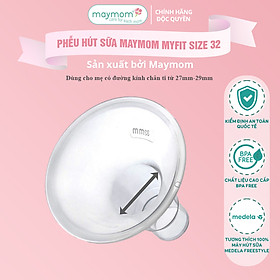 Phễu Hút Sữa Maymom Myfit, Phụ Kiện Thay Thế Máy Vắt Sữa Medela, Spectra, Avent, Unimom, Rozabi, Cimilre (1 cái)