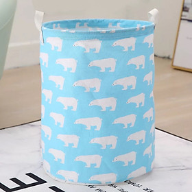 GIỎ VẢI ĐỰNG ĐỒ, SỌT ĐỰNG QUẦN ÁO LOẠI TO ĐA NĂNG TIỆN LỢI - Xanh Dương
