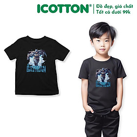 Áo thun AI bé trai hình Batman chất cotton bốn chiều BT141