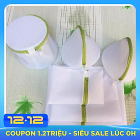 Bộ 6 túi giặt đồ - Túi giặt đa năng - Túi Lưới Giặt Quần Áo bảo vệ quần áo chống phai màu + Tặng kèm 2 bóng giặt thông minh