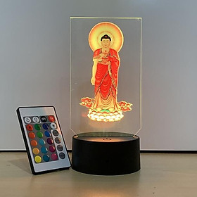 Đồ thờ, tranh đèn Led in hình Phật Adida Led-12