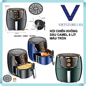 Mua Nồi Chiên Không Dầu Camel 8L Mẫu Tròn Đa Năng Chống Dính 2 Lớp Bền Bỉ Và Dễ Vệ Sinh