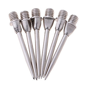 Pack of 6 Harrows Darts Steel Tips Conversion Dart Tip Points - Standard 2BA Thread – Size 1.2in/30mm