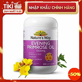 Evening primrose oil 1000mg hỗ trợ da và nội tiết