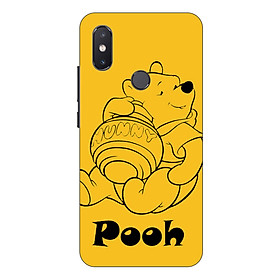 Ốp lưng dành cho điện thoại Xiaomi Mi 8 SE hình Gấu Pooh - Hàng chính hãng