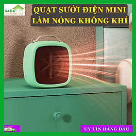 Mua QUẠT SƯỞI ĐIỆN MINI LÀM NÓNG KHÔNG KHÍ  BAHAMAR  với công nghệ sưởi PTC ceramic và quạt tốc độ cao thích hợp cho sử dụng cá nhân tại văn phòng hoặc gia đình.