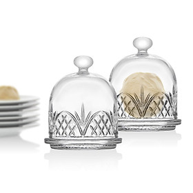  Set 2 hũ Godinger Mini Domes 25208 để bơ, bánh kem, hoa quả