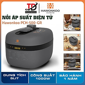 Mua Nồi Áp Suất Điện Tử Hawonkoo PCH-500-GR  1000W-5.0Lit  12 Chế Độ Nấu  Hàng Chính Hãng