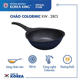 Mua Chảo sâu Colormic Korea King KW-28CI (size 28cm)