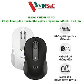 Hình ảnh Chuột không dây Bluetooth Logitech Signature M650 L - Hàng Chính Hãng