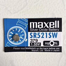 Pin Maxell Nhật Bản SR521SW / 379 / G0 Hàng Chính Hãng Made in Japan