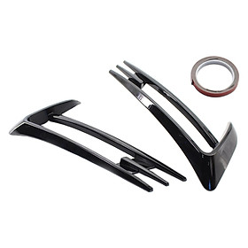 2 Pieces Fog Light Cover Bumper Grille Trim, Exterior, Front Bumper Lamp Frame Trim Molding, for VW Golf MK7 14-17 Car Tuning Accessories